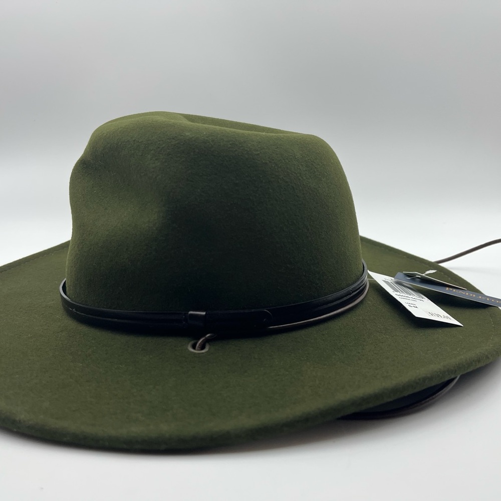 Pendleton Green Wool Felt Hat with Wide Brim
